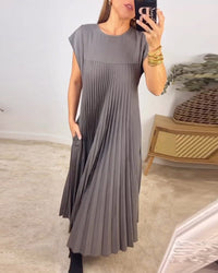 Petra™ – Zeitloses & Bequemes Plissiertes Kleid