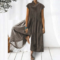 Woman Weites Overallkleid