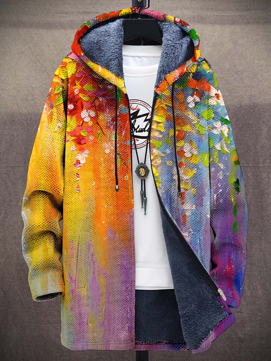 Elouera | Luxuriöse, kunstinspirierte Strickjacke