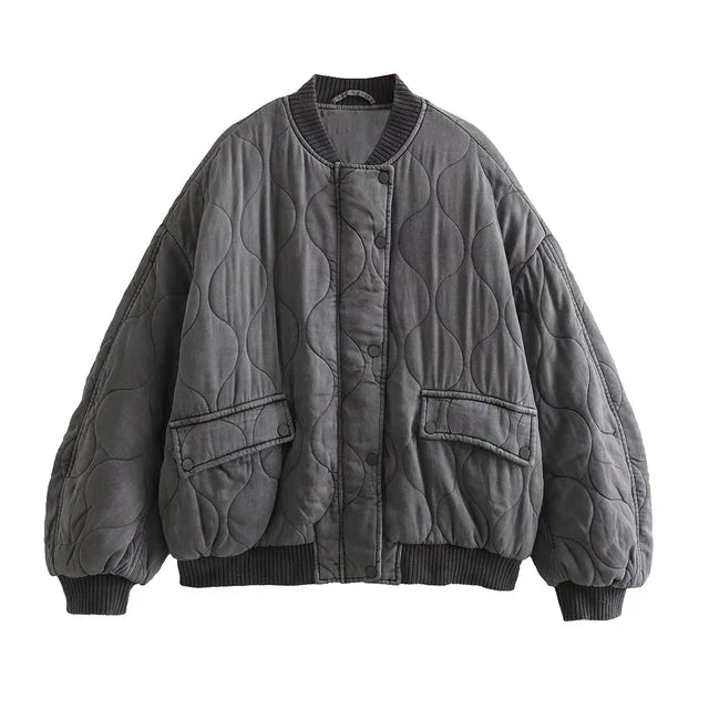 Alice™ - Lockere Bomberjacke aus Baumwolle