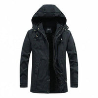 Wattierte Winterjacke mit Kapuze – Robuste Outdoorjacke für kalte Tage
