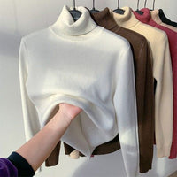 Alpaka-Pullover mit Rollkragen