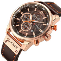 Luxus-Uhr mit Lederarmband