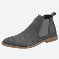 Stilvolle Helmut Herrenschuhe: Klassische Chelsea-Stiefel aus Wildleder