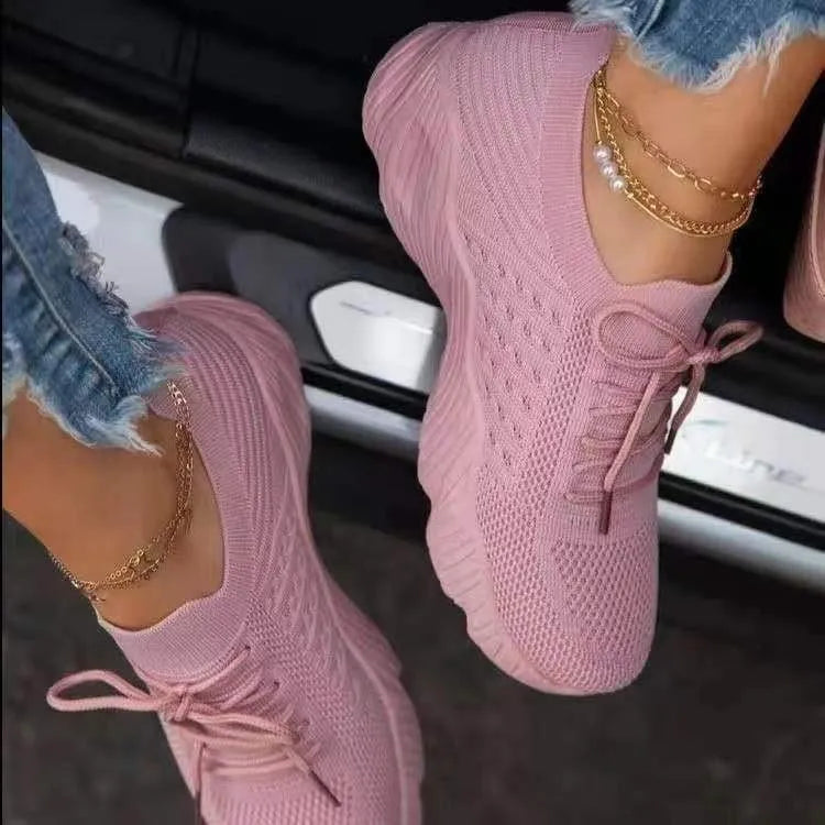 Stilvolle Priscilla Orthopädische Mesh Turnschuhe für Frauen