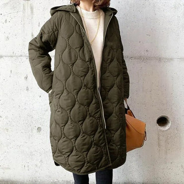 Neu Lässiger Parka-Mantel mit Kapuze aus Argyle [Letzter Tag Rabatt]