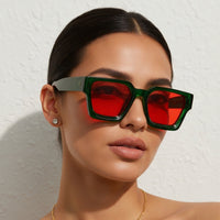 LECCE | Auffällige quadratische Sonnenbrille