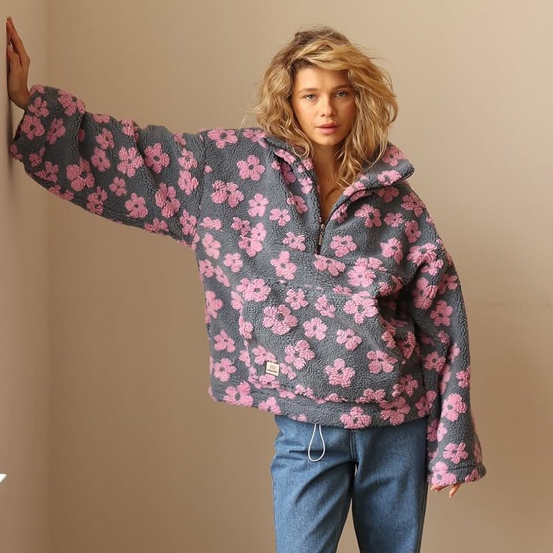 Lieselotte | Blumenstrickjacke