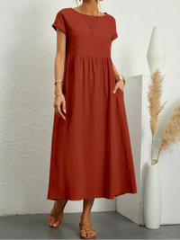 Anna™ – Entspanntes & Stylishes Midikleid
