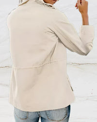 Nora - Elegante Langarmjacke mit vier funktionellen Taschen für Frauen