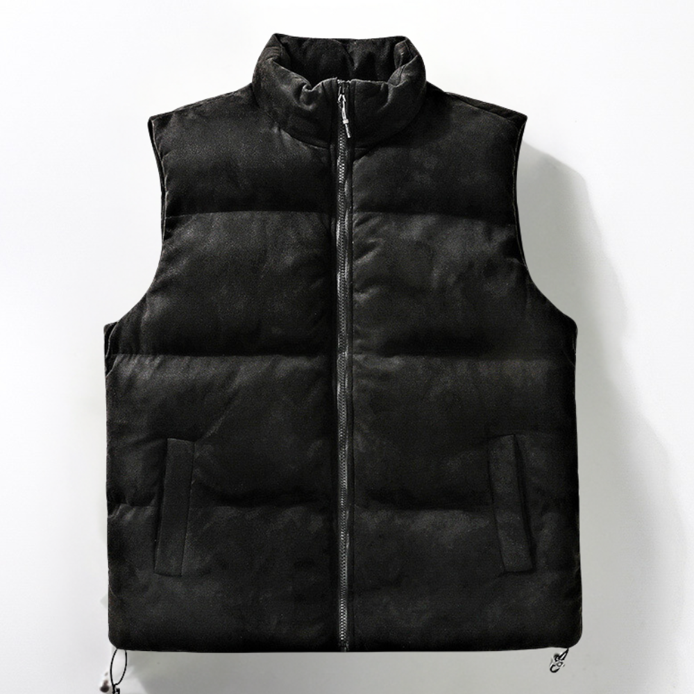 KAWIKA - Stilvolle ärmellose Strickjacke für den modernen Mann