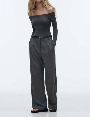 Elegante High-Waist Wide-Leg Hose mit klassischem Schnitt