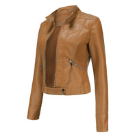Kurze Damen Lederjacke OXANA - Stilvoll und zeitlos!