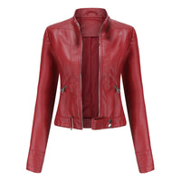 Kurze Damen Lederjacke OXANA - Stilvoll und zeitlos!