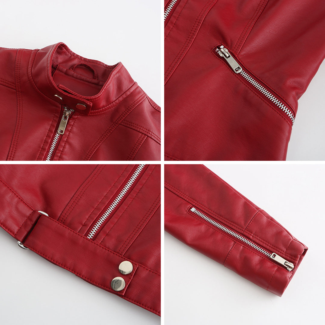 Kurze Damen Lederjacke OXANA - Stilvoll und zeitlos!
