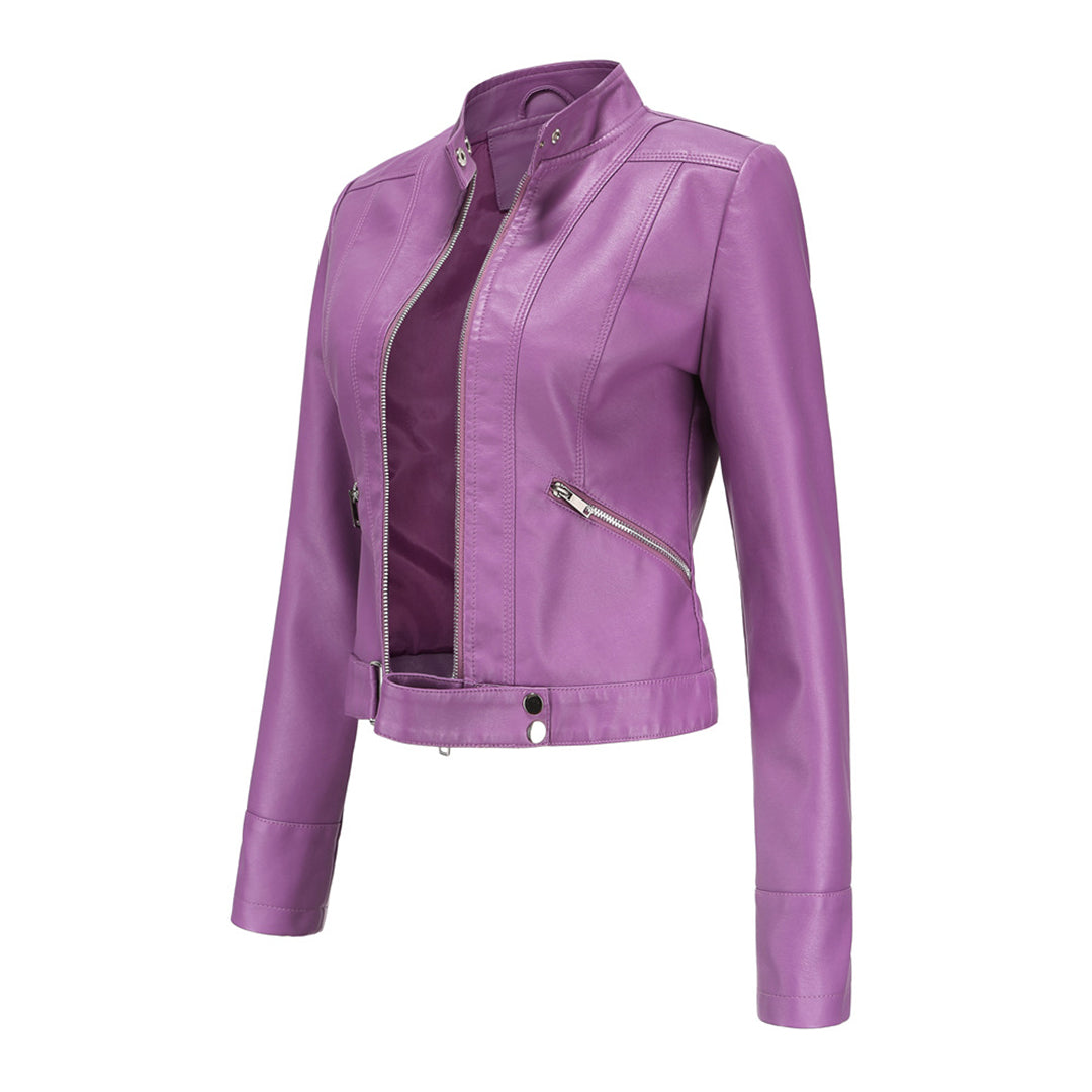 Kurze Damen Lederjacke OXANA - Stilvoll und zeitlos!