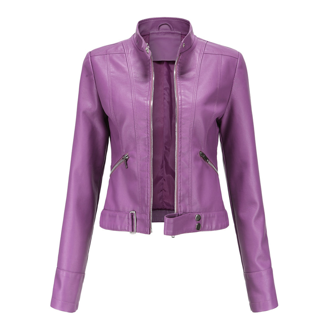 Kurze Damen Lederjacke OXANA - Stilvoll und zeitlos!