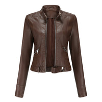 Kurze Damen Lederjacke OXANA - Stilvoll und zeitlos!