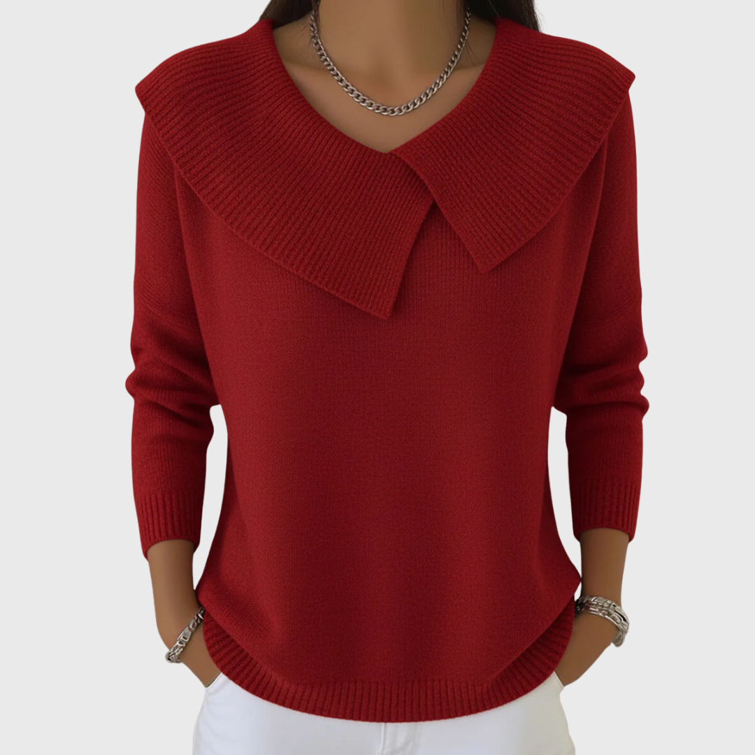 Lucia | Pullover mit Weichem Kragen
