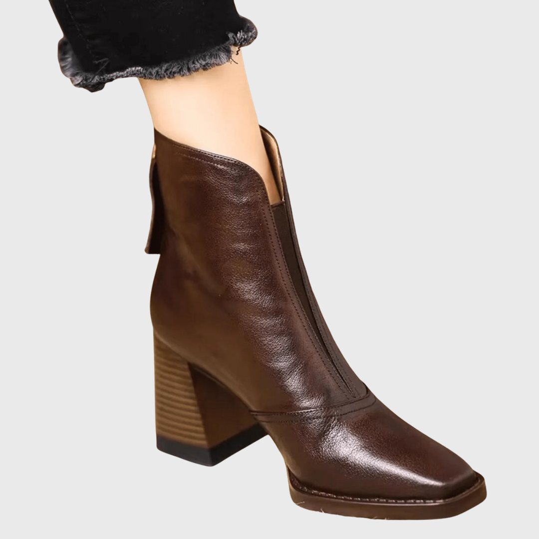 Claudia | Luxus-Stiefeletten mit mittelhohem Absatz