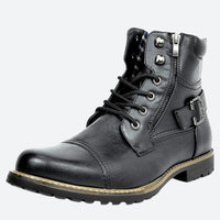 Elegante Motorradstiefel aus echtem Leder - Raven