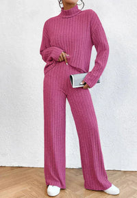 Strickhose und Rollkragenpullover für Frauen