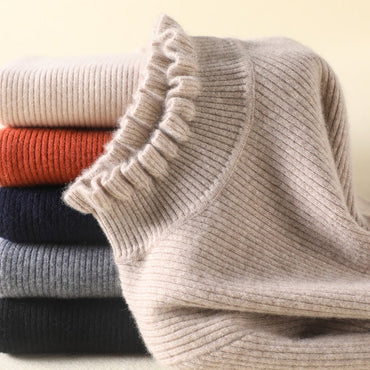 Rollkragenpullover Aus Kaschmir