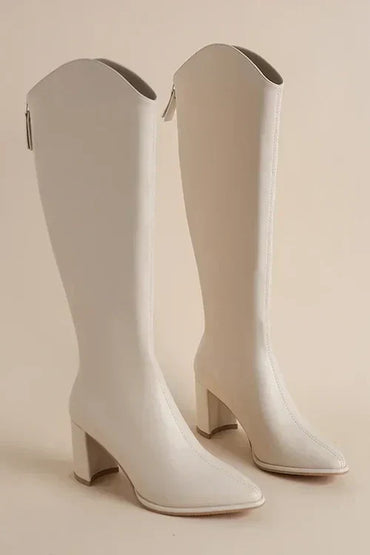Bianca - Stilvolle spitze kniehohe Stiefel