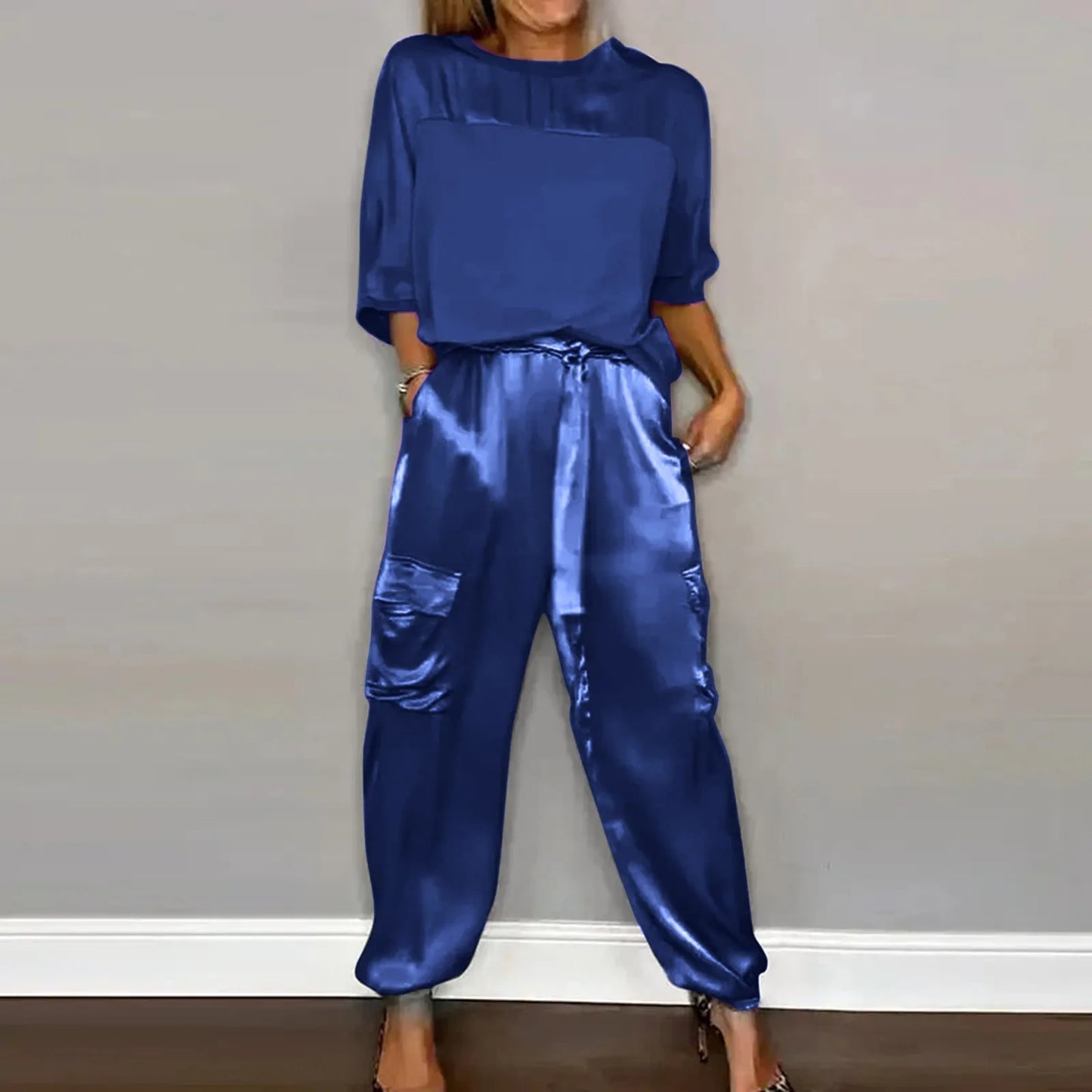 Satin Zweiteiliges Lounge Set