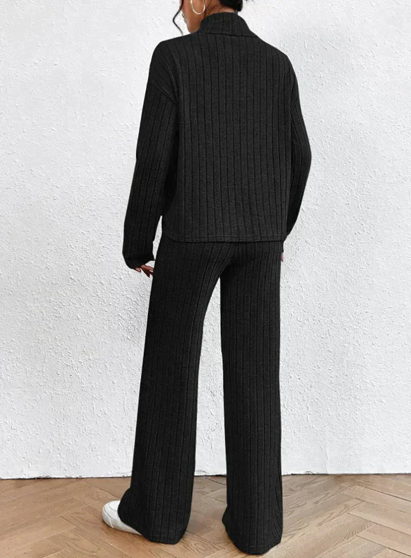 Strickhose und Rollkragenpullover für Frauen