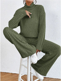 Strickhose und Rollkragenpullover für Frauen