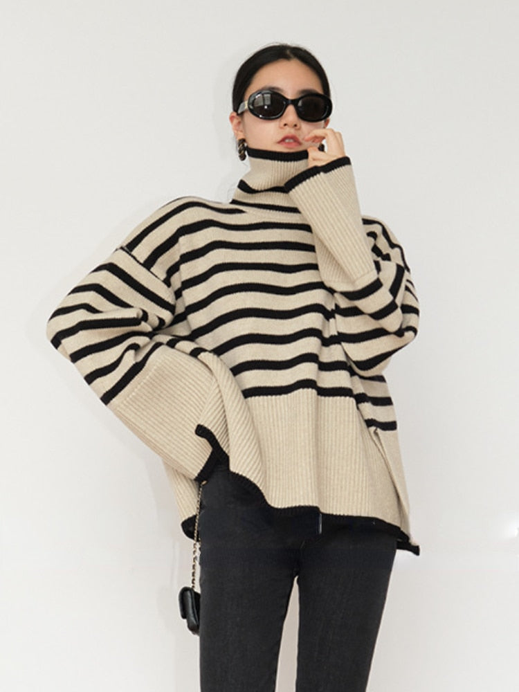 Gestreifter Pullover