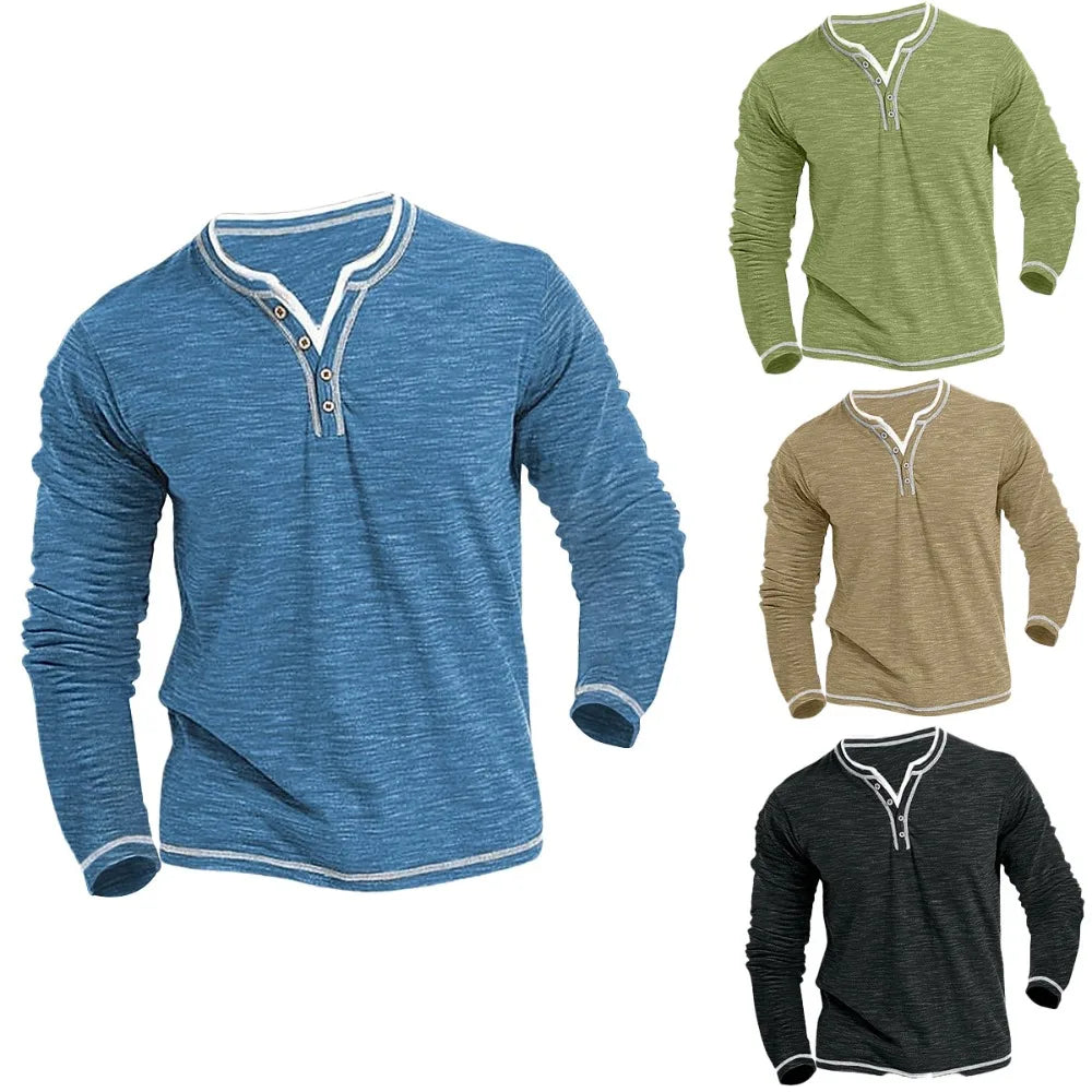 Addison™ | Herren Langarm V-Ausschnitt