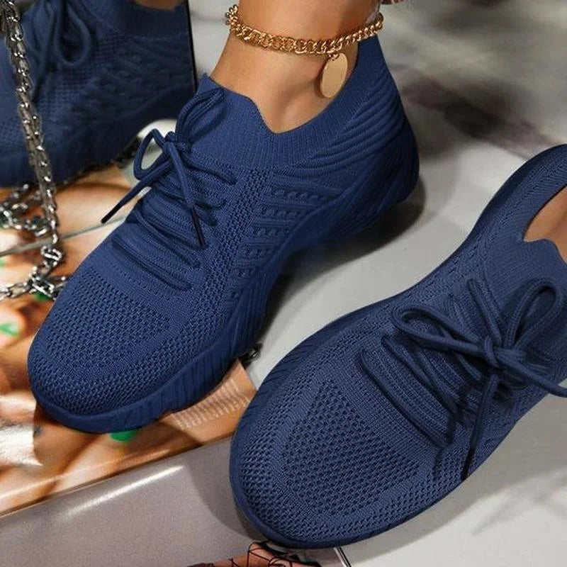 Stilvolle Priscilla Orthopädische Mesh Turnschuhe für Frauen