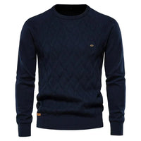 Theodor | Herrenpullover mit Rautenmuster