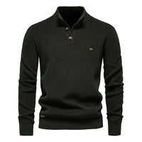 Konrad | Stilvoller Herrenpullover mit Knopfdesign