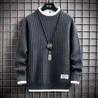 Levi | Farbblockierter Kabelstrick-Turtleneck