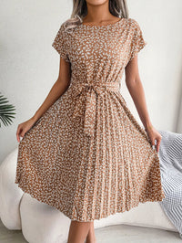 Sommerliches Chiffonkleid mit Blumenmuster