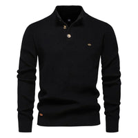 Konrad | Stilvoller Herrenpullover mit Knopfdesign