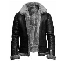 René™ - Moderne Leder- und Wolljacke