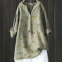 Mabel | Blumige französische Vintage-Bluse