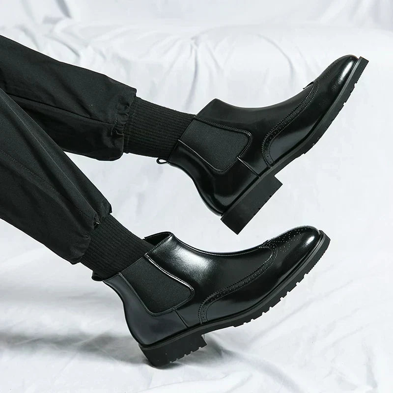 Dwight | Kunstläder Chelsea-Stiefel