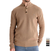 Konrad | Stilvoller Herrenpullover mit Knopfdesign