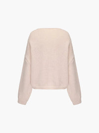 Rahel | Weiche Strickjacke mit Schleife