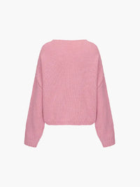 Rahel | Weiche Strickjacke mit Schleife