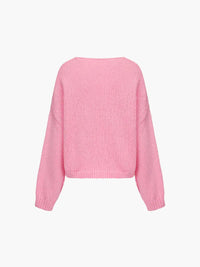 Rahel | Weiche Strickjacke mit Schleife