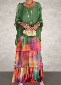 Shina™ - Elegantes Fließendes Maxikleid