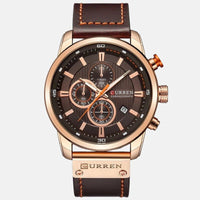 Luxus-Uhr mit Lederarmband