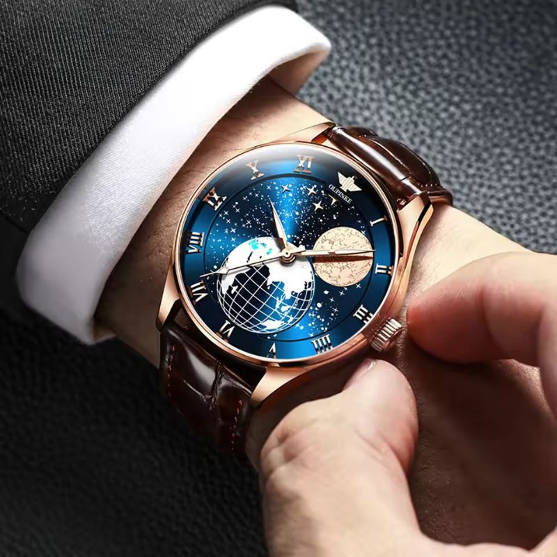 Elegante Quarz-Uhr