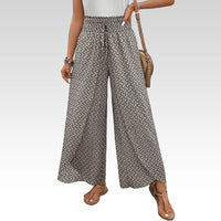 Stella | Lisette Hose mit weitem Bein und geometrischem Druck